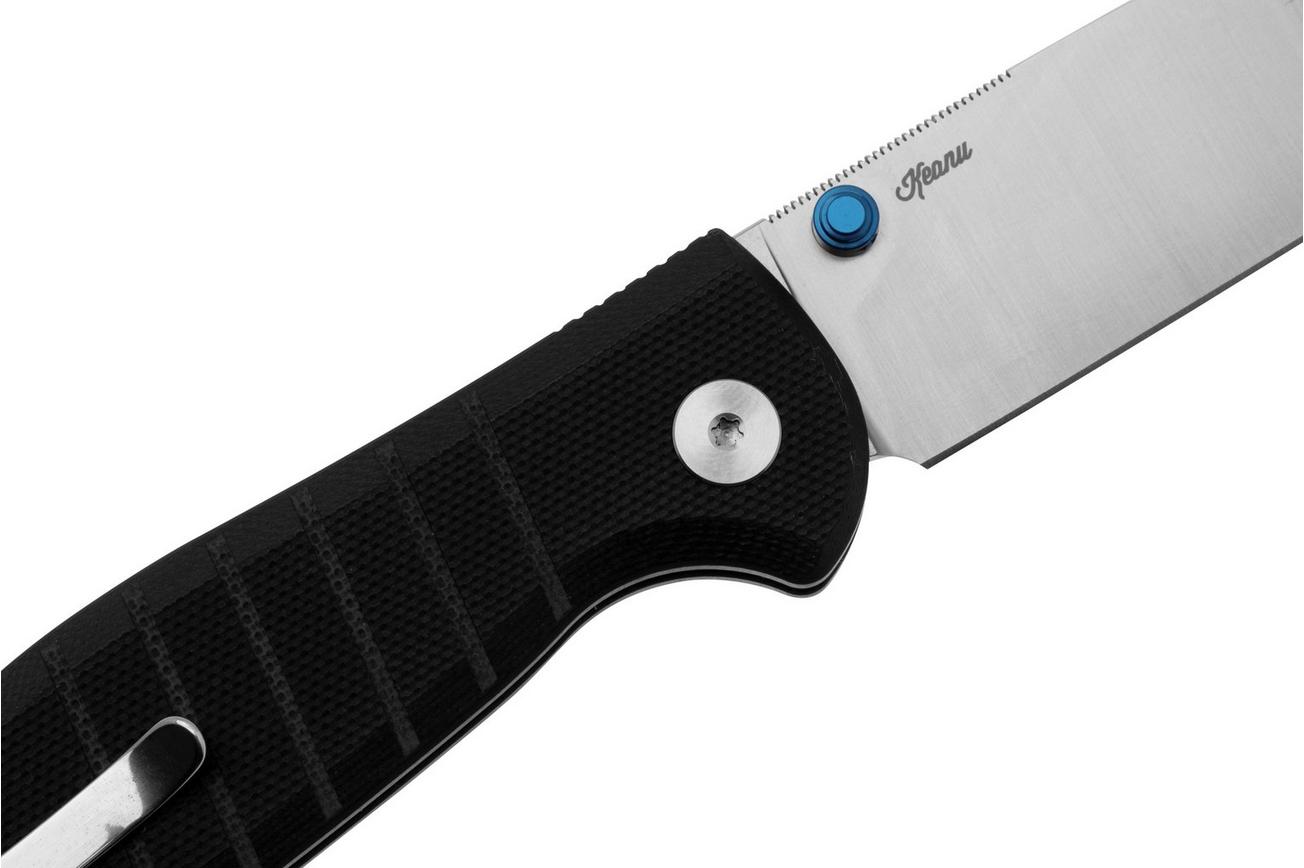 Bestechman Goodboy Jr BMK10A D2, Black G10 zakmes, Keanu design