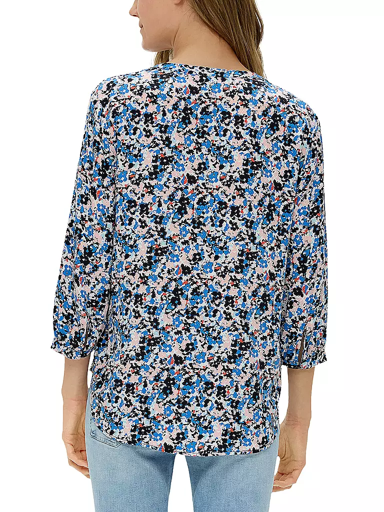 S.OLIVER Blusenshirt  blau