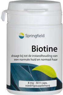 Springfield Biotine 8mg Capsules 30VCP