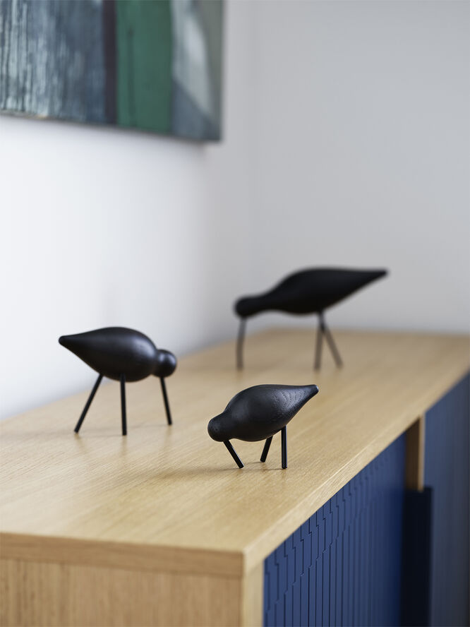 Normann Copenhagen Shorebird lille sort Black/black