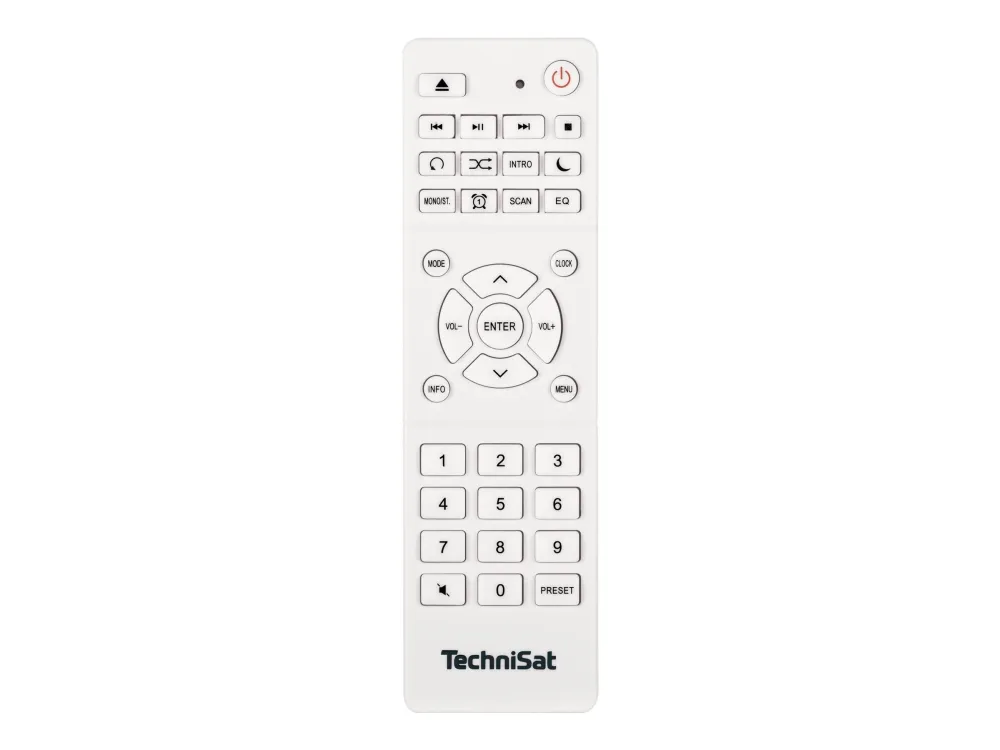 TechniSat DigitRadio 370 CD BT - Audiosystem - 2 x 5 Watt - hvid