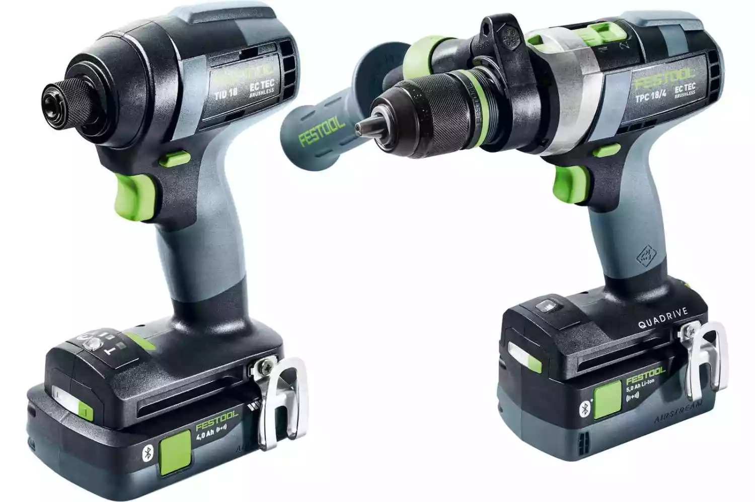 Festool TID 18 5,0/4,0-Set TPC 18/4 18V Li-Ion accu combiset (1x 4,0Ah & 1x 5,0Ah) in systainer - Bluetooth
