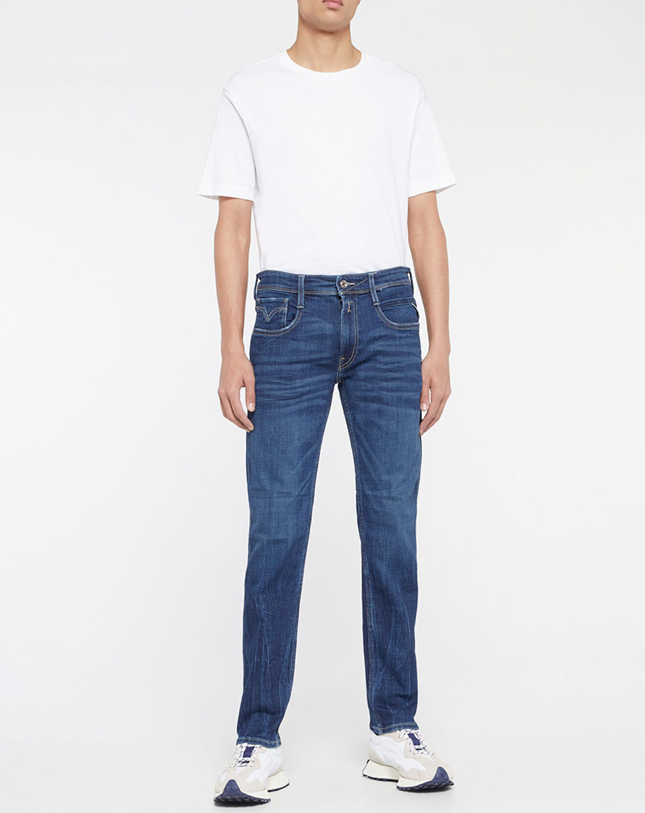 Replay Jean Replay Aged Eco bleu foncé