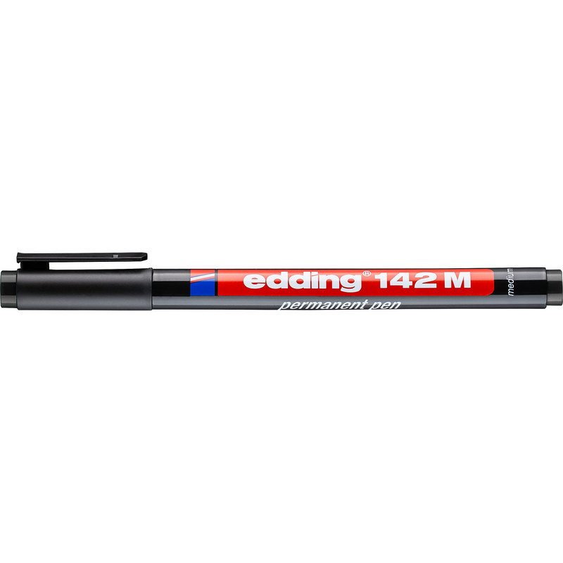 Edding Folienschreiber 142 permanent M, schwarz
