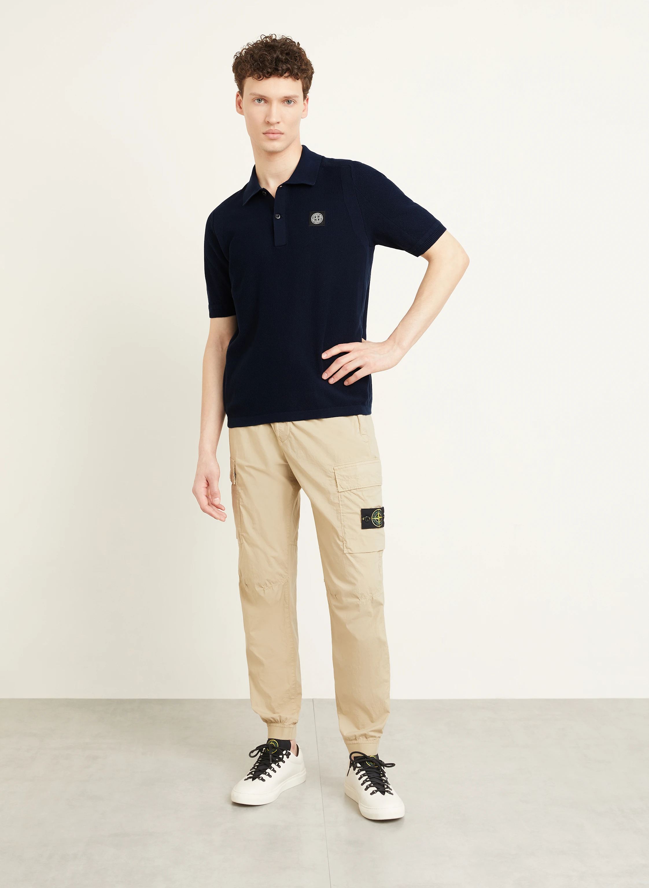 STONE ISLAND Strick-Poloshirt