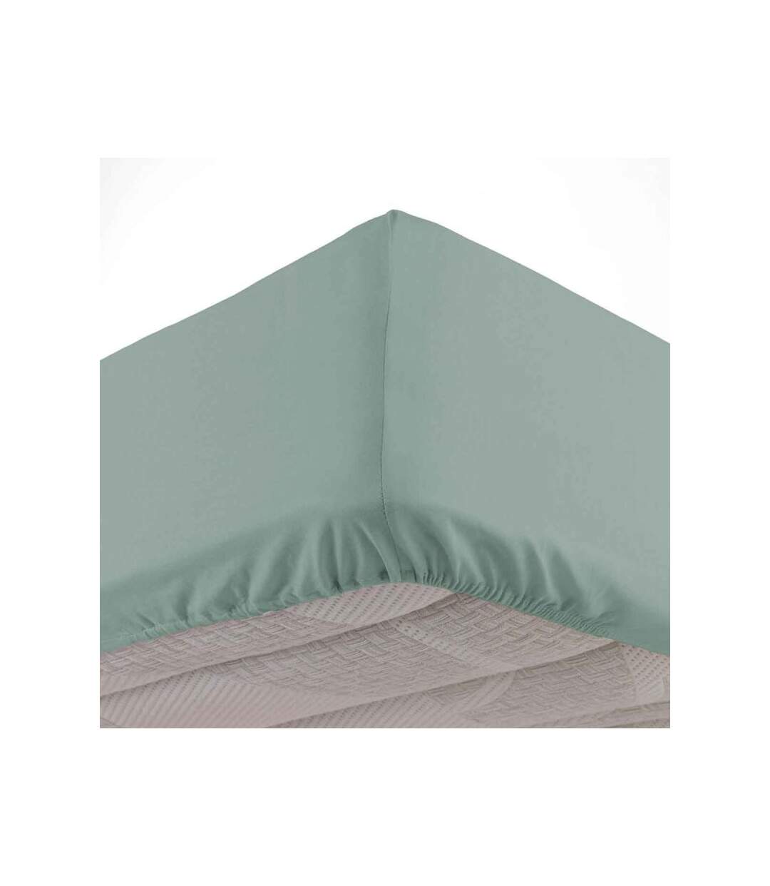Drap Housse en Coton Linette 140x190cm Sauge
