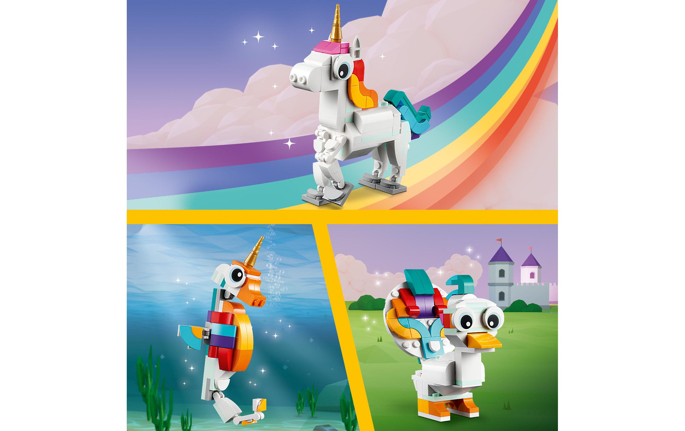 Creator Magisches Einhorn 311403 mythische Tiere in 1 Set