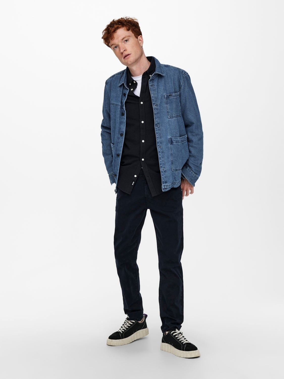 ONSPETE Slim Fit Chino Hose Dark Navy