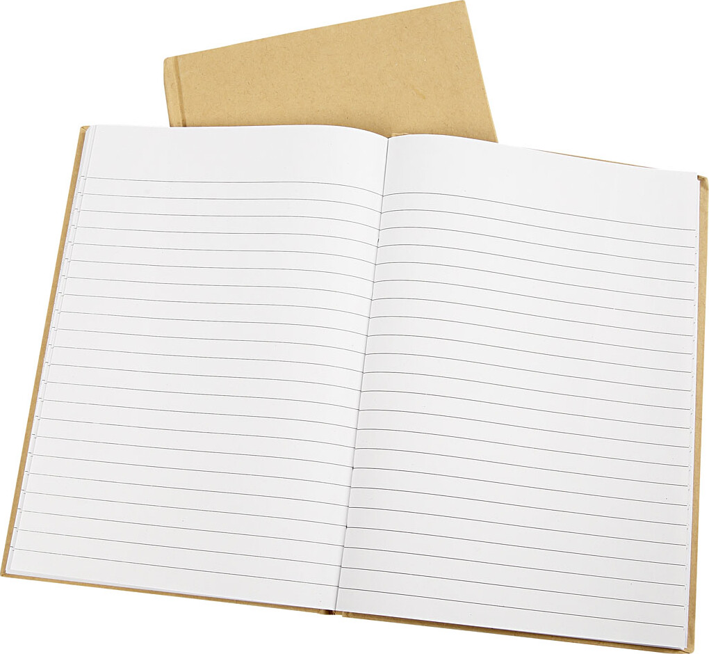 Notesbog - Linieret - A5 - 60 G - Brun - 1 Stk