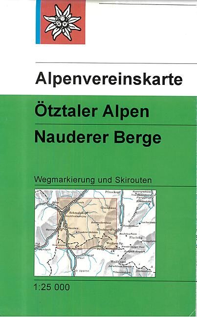 ALPENVEREIN - 30 4 OZTALER ALPEN NAUDERER 1 25 000