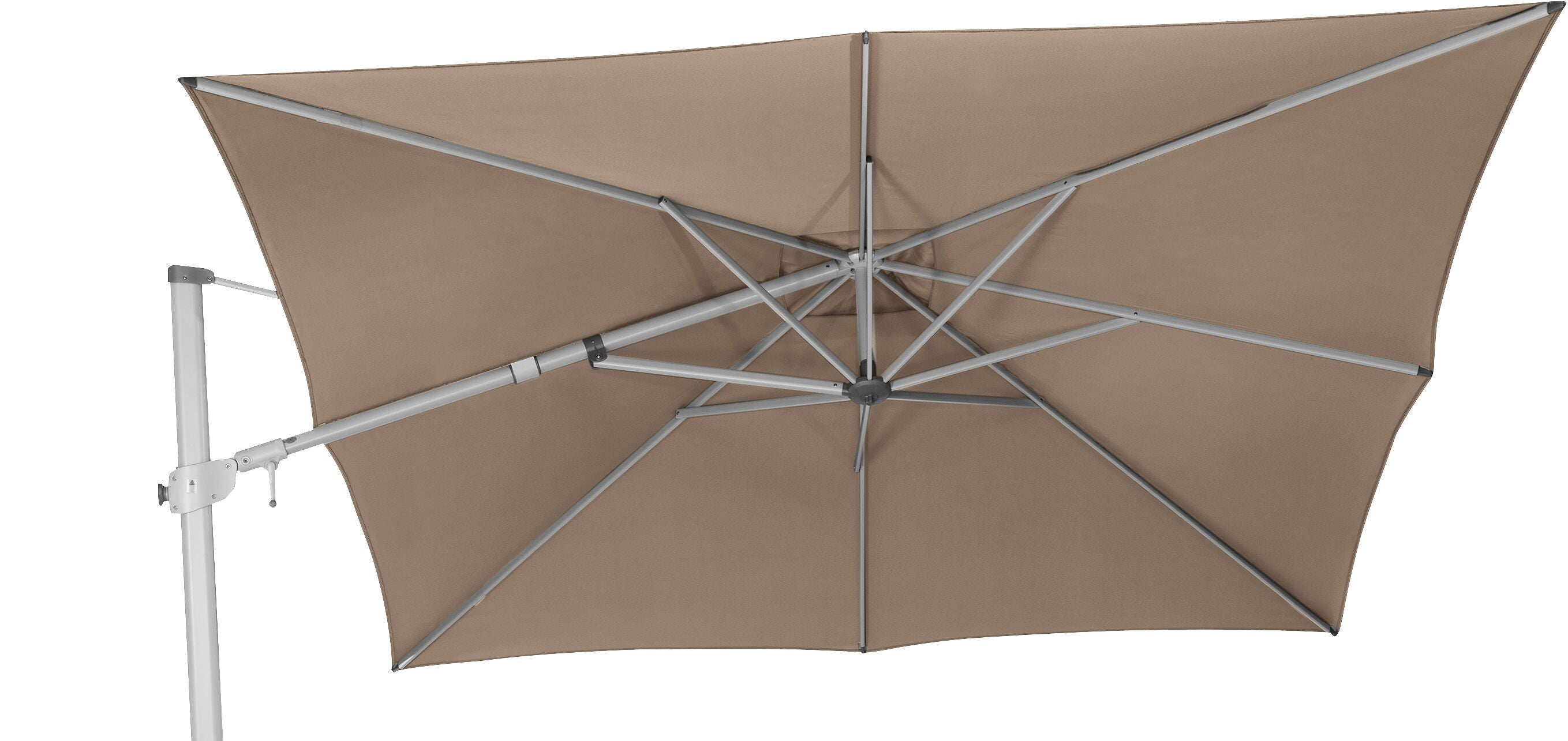 Suncomfort by Glatz VARIOFLEX Sonnenschirm - Taupe / B: 300.0 cm x T: 300.0 cm x H: 255.0 cm