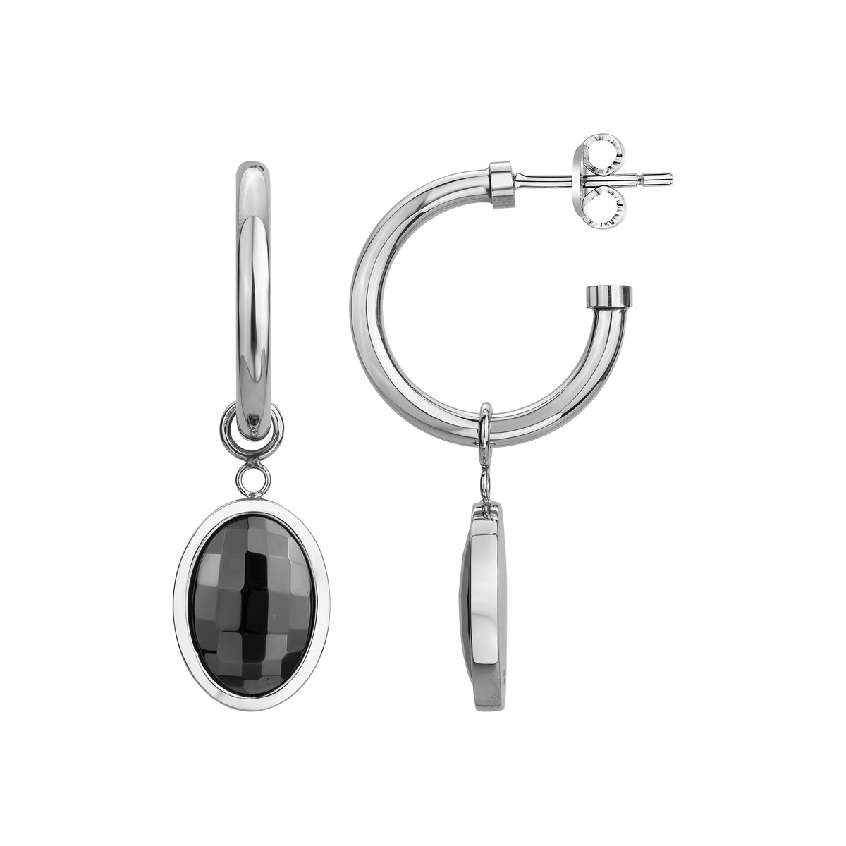 Boucles d'oreilles pendantes en Acier
