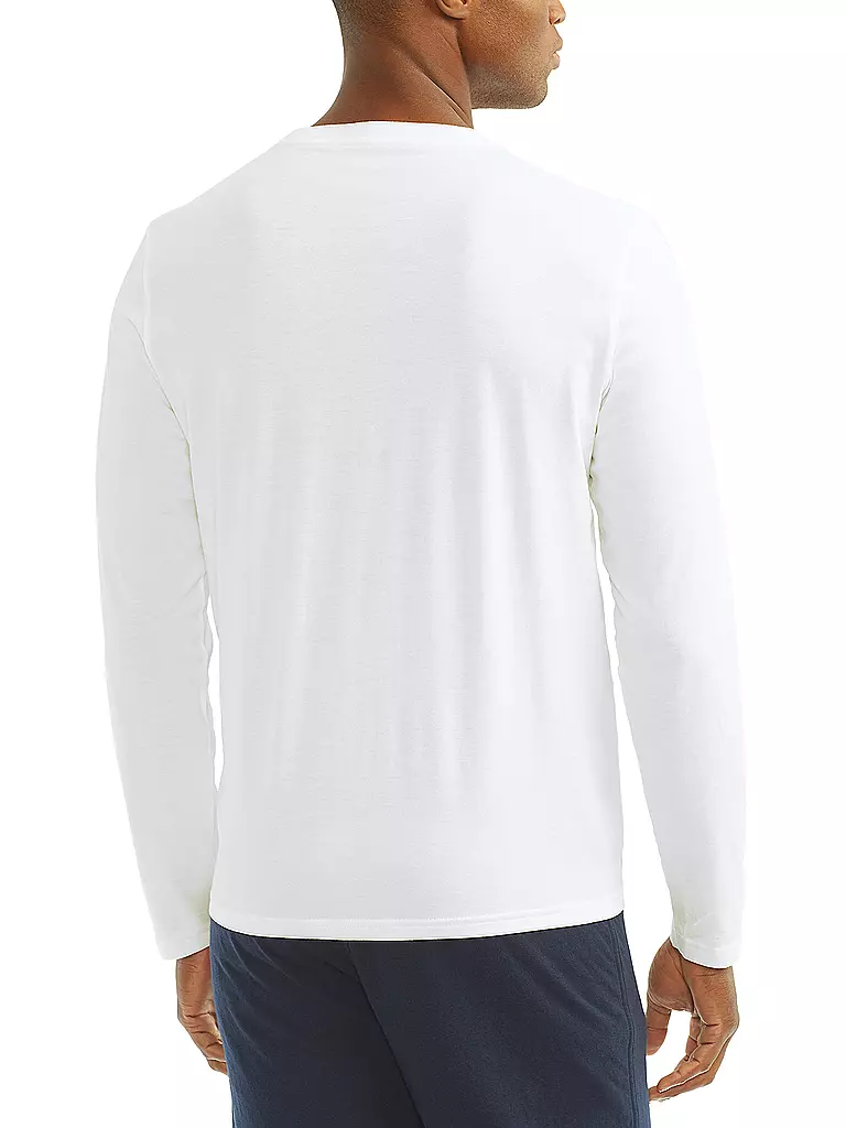 POLO RALPH LAUREN Pyjama Langarmshirt Weiss weiss