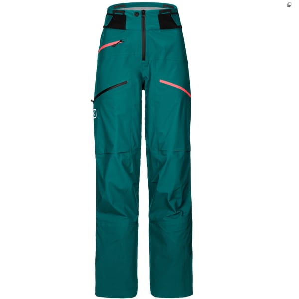 Pantalon ski de randonnée ORTOVOX 3L DEEP SHELL PANTS W PACIFIC GREEN