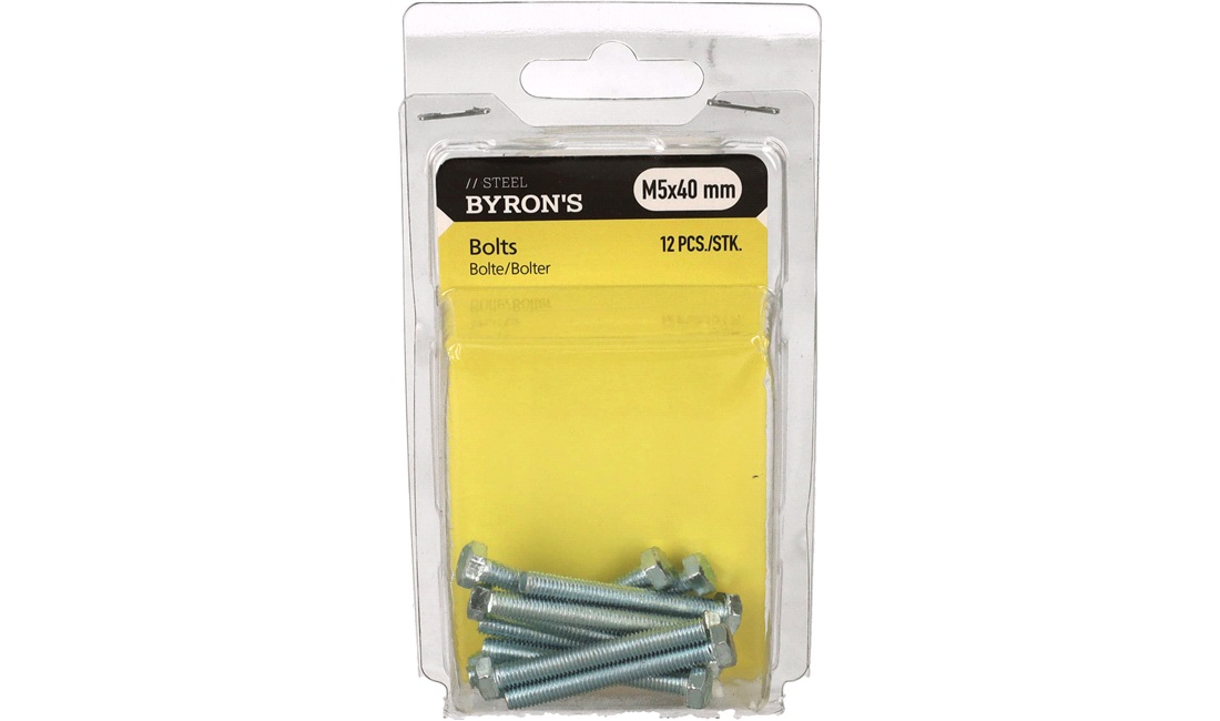 Bolte M5x40 mm - 12 stk.