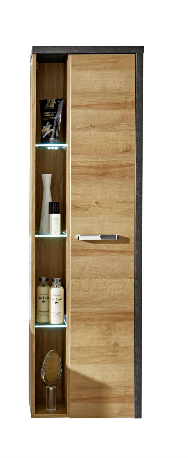 Stauraumhängeschrank Bay Eiche Riviera Honig Nachbildung ca. 48 x 160 x 31 cm