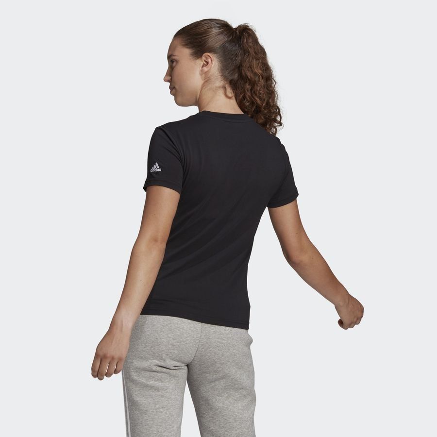 adidas T-Shirt Loungewear - Noir/Blanc Femme