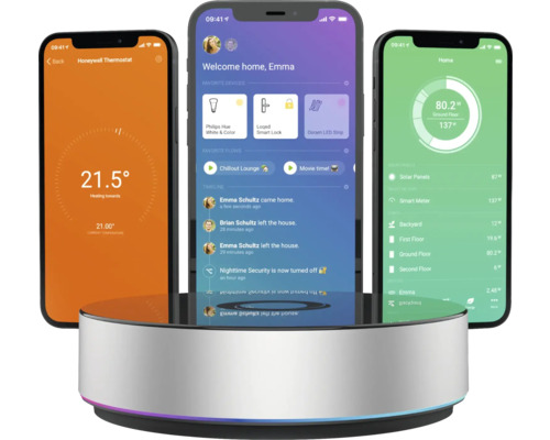 Homey Bridge Smart Home Hub voor huisautomatisering - met Z-Wave Plus Zigbee Wi-Fi