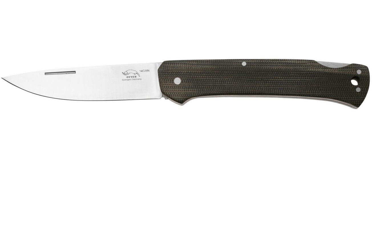 Otter FINN 155 MI GR, 14C28N, Green Micarta, zakmes