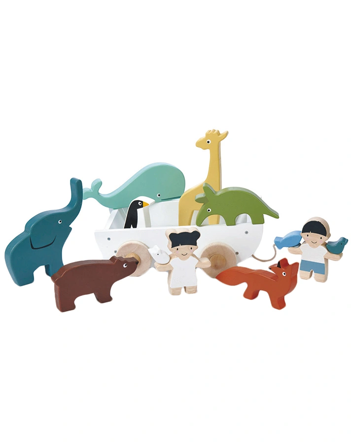 Spielfiguren BOOT MIT TIEREN 12-teilig