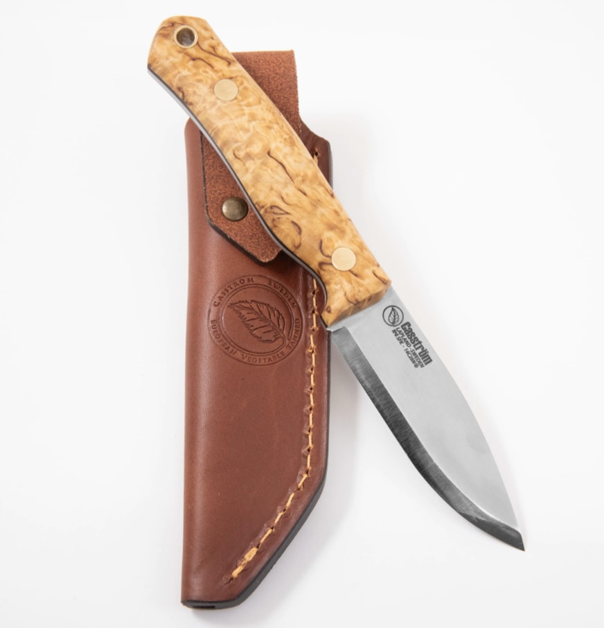 Casström No. 8 Swedish Forrest Knife<br>Flat sliping for skarpere knivblad!