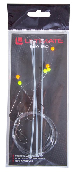 Bas de ligne mer rigide transparent Ultimate 150cm