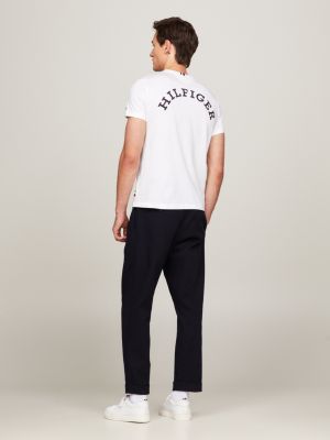Camiseta Hilfiger Monotype Slim com Logo nas Costas