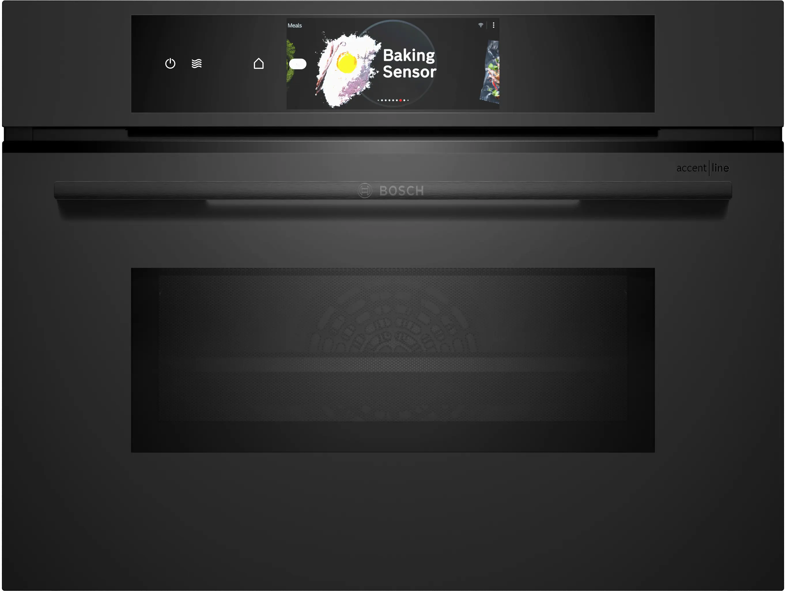 Serie 8 Compacte bakoven met magnetron 60 x 45 cm Mat zwart