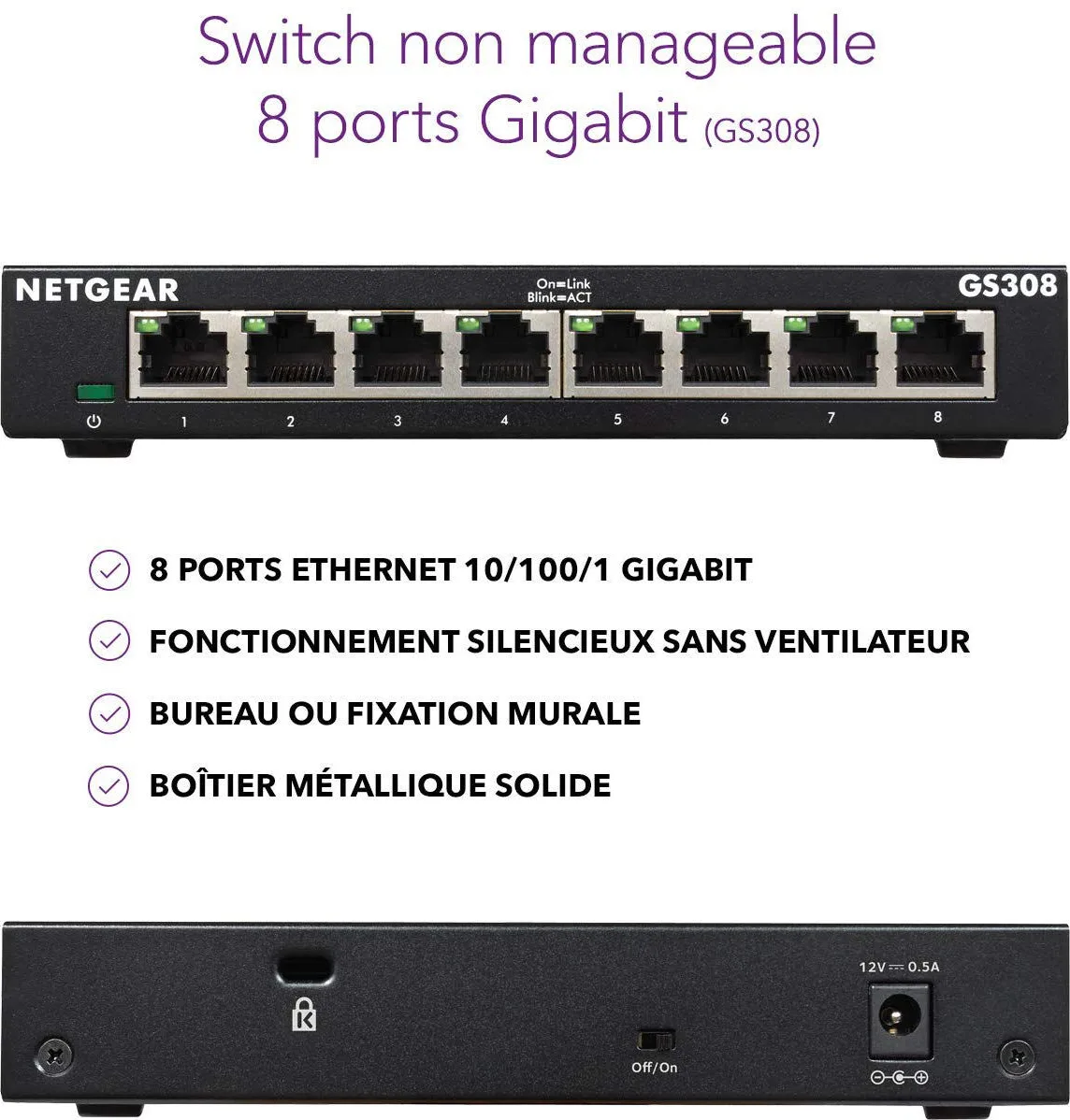 Netgear GS308-300PES Switch Ethernet