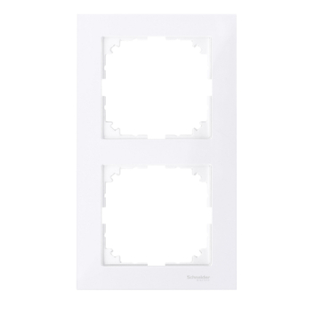 Schneider Merten System-M Afdekraam 2-voudig Actief Wit
