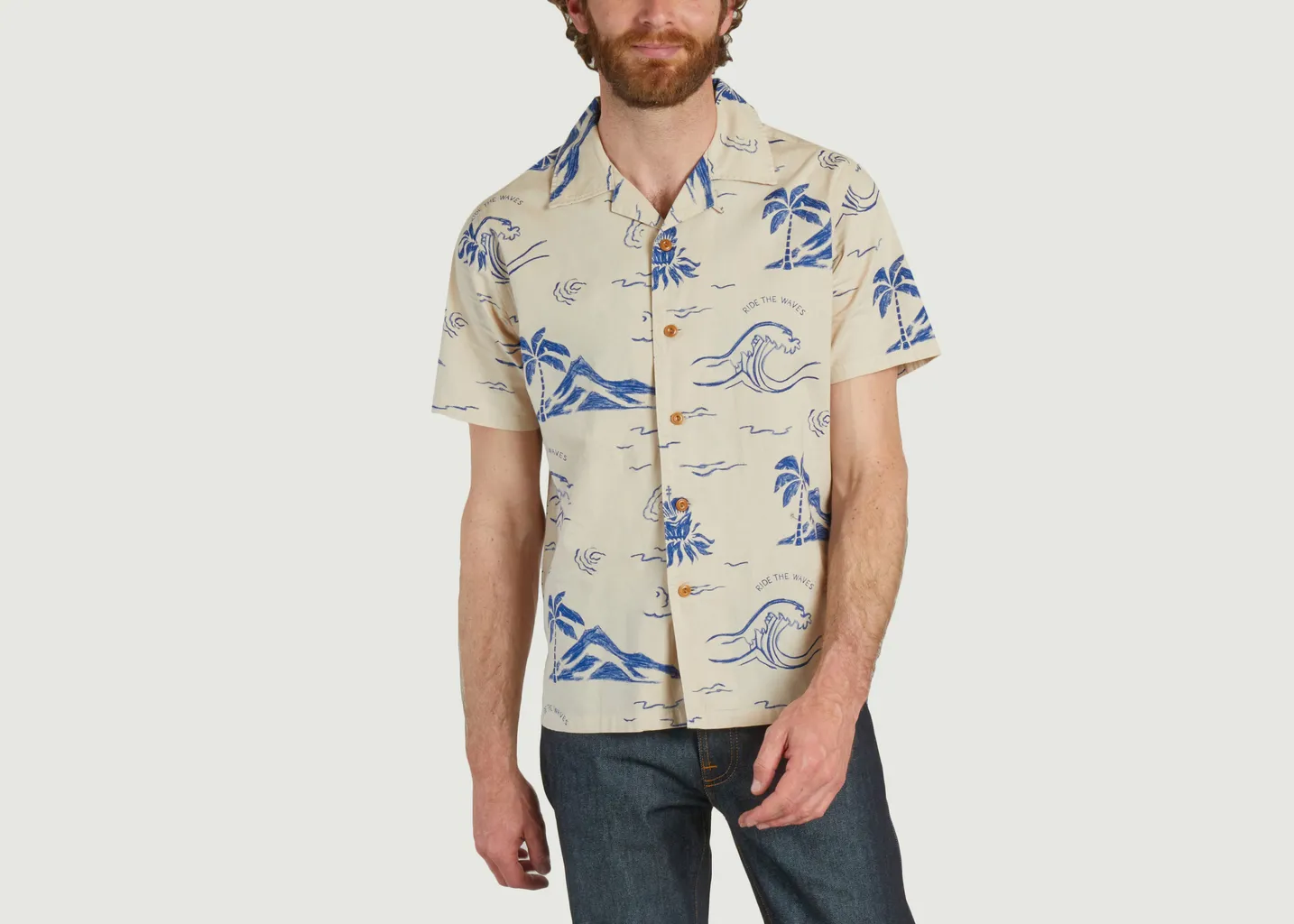 Chemise Arvid Waves Hawaii Nudie Jeans