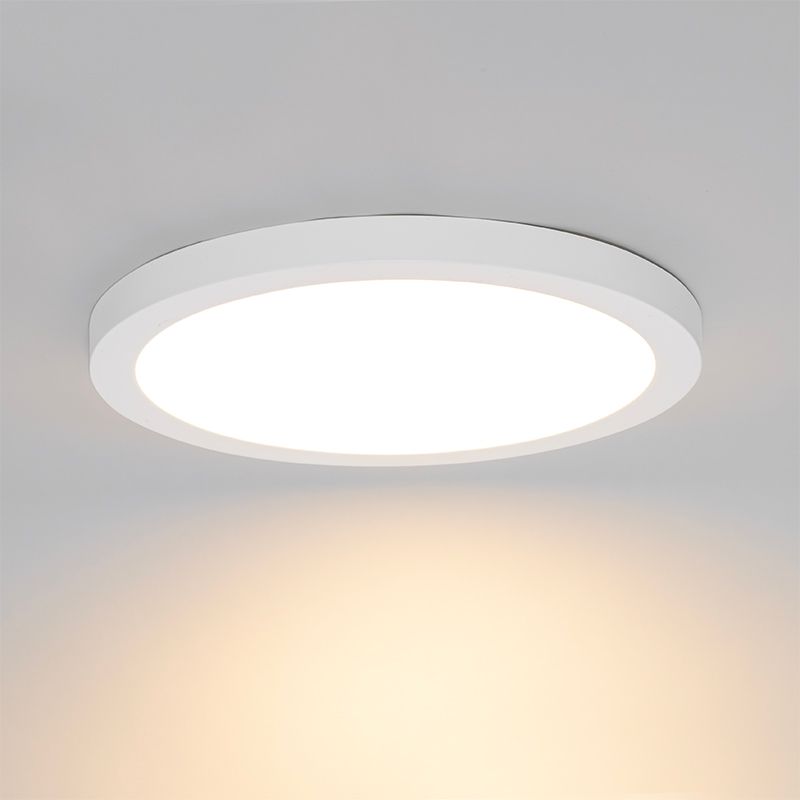 Set van 6 In- of opbouwspot wit 30 cm incl. LED 3 staps dim to warm - Trans