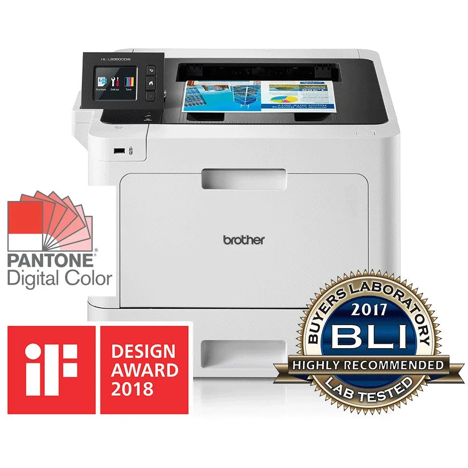 Brother HL-L8360CDW - Printer - farve - Duplex - laser - A4/Legal - 2400 x 600 dpi - op til 31 spm (mono) / op til 31 spm (farve) - kapacitet: 300 ark - USB 2.0, Gigabit LAN, Wi-Fi(n), USB vært, NFC