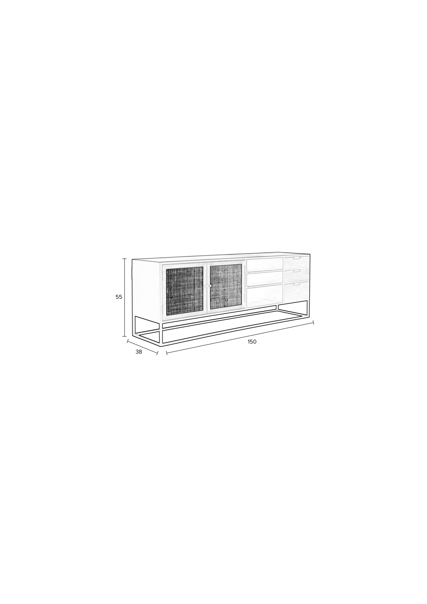 Rein Living dressoir Guuji Rein Living Sideboard Guuji