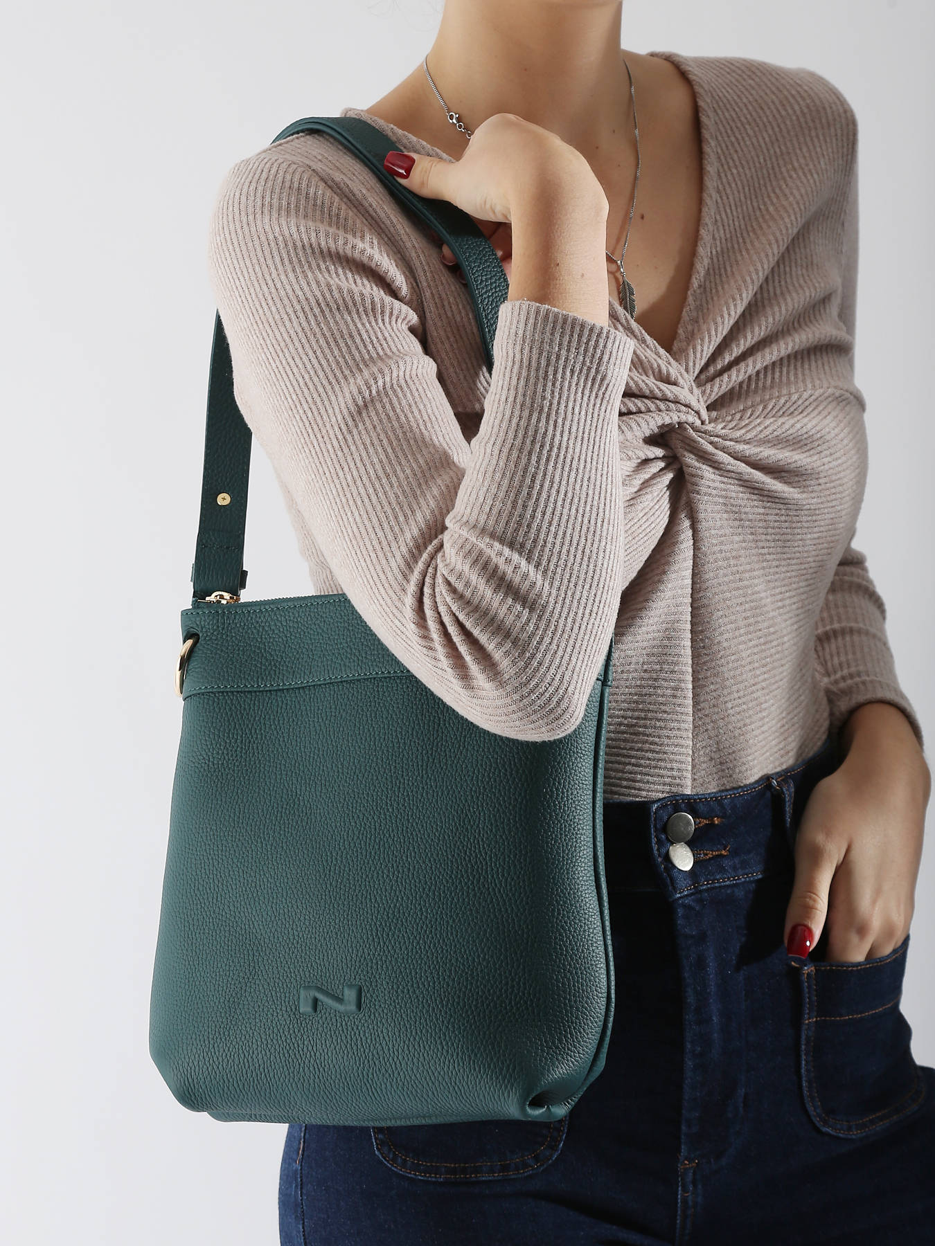 Sac bandoulire Tiki Mini cuir NATHAN BAUME