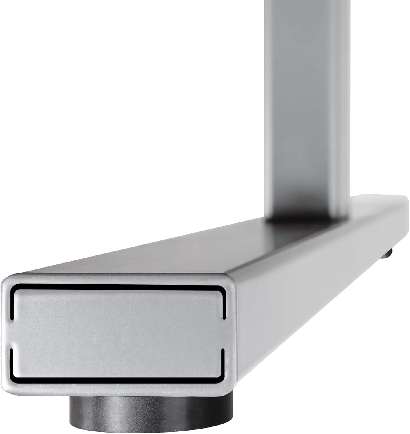 Weber Büro Easy Konferenztisch 240x120 cm Weiß mit ELEKTRIFIZIERUNG Besprechungstisch Tisch, Gestellfarbe:Silber