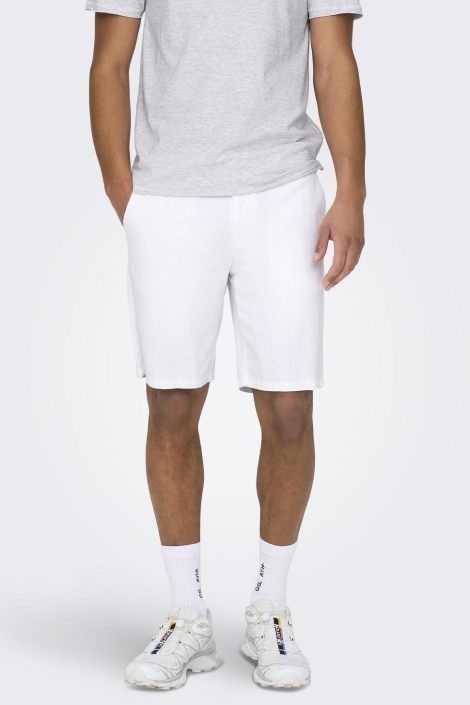 Only & Sons witte heren korte broek