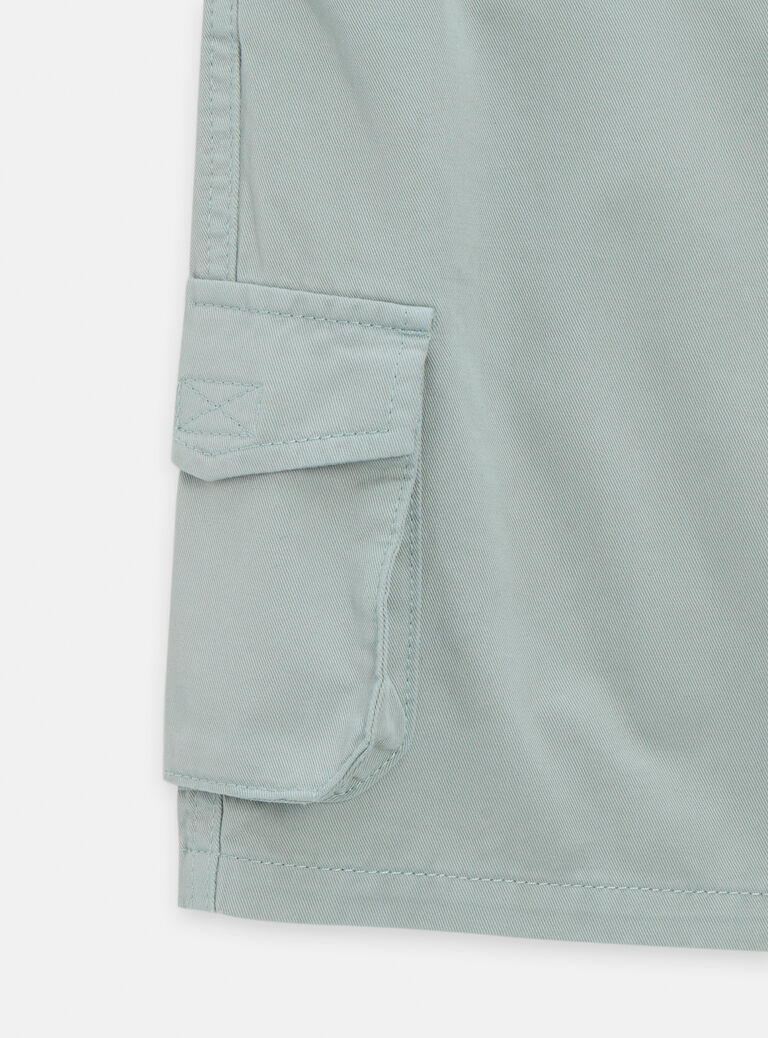 Bermuda dinosaure en denim bleu clair pour garçon