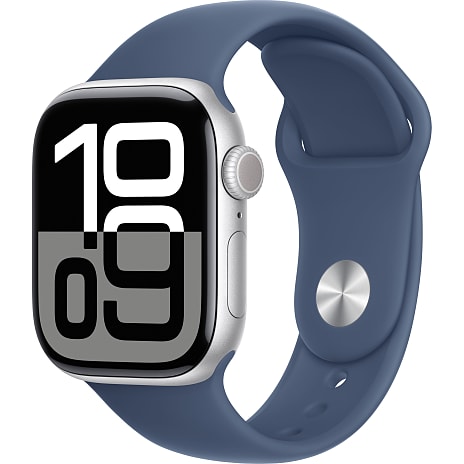 Apple Watch S10 Cell 42 mm M/L - Silver Aluminium Sport Band