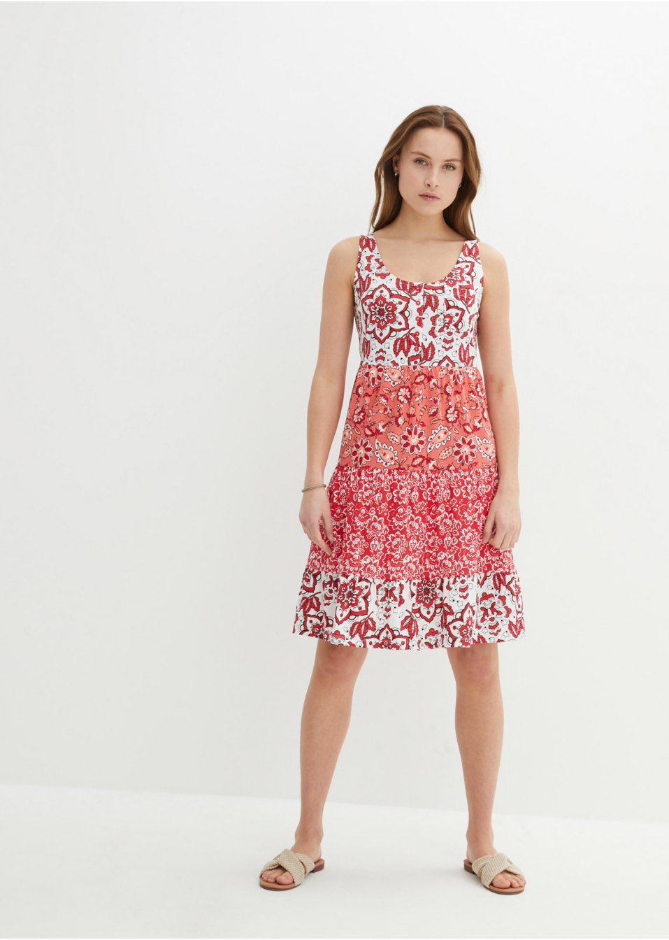 Robe courte en jersey coton