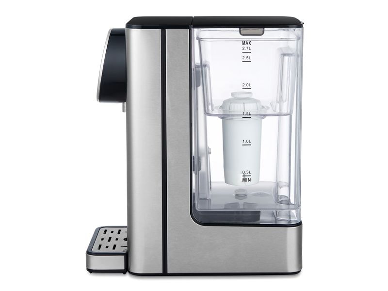 Trisa Heisswasserspender Silver Stream 2.7 l, Schwarz/Silbe Heisswasserspender mit Touch Display