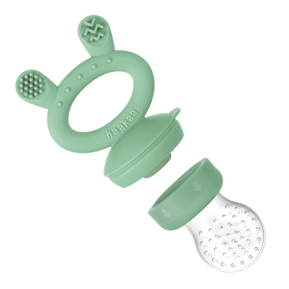 Haakaa Fresh Food Feeder Fruitspeen Steel blue