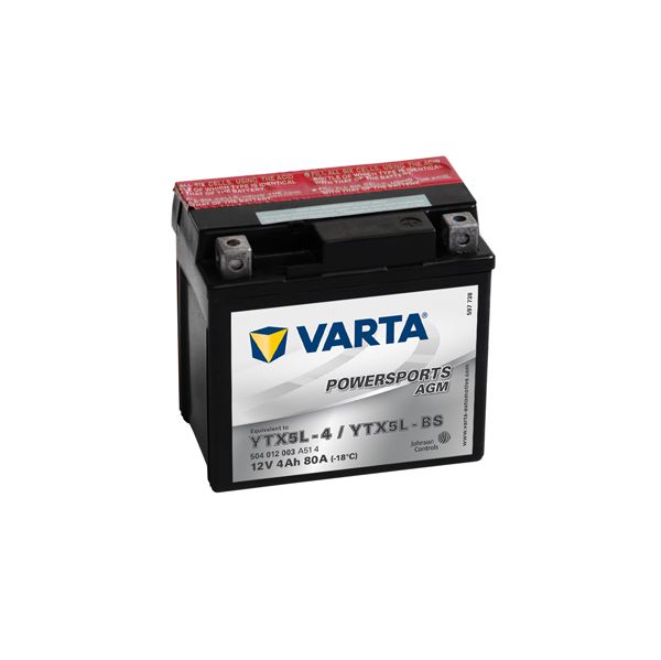 Varta Bateria Powersports Moto Agm YTX5L-4 / YTX5L-BS