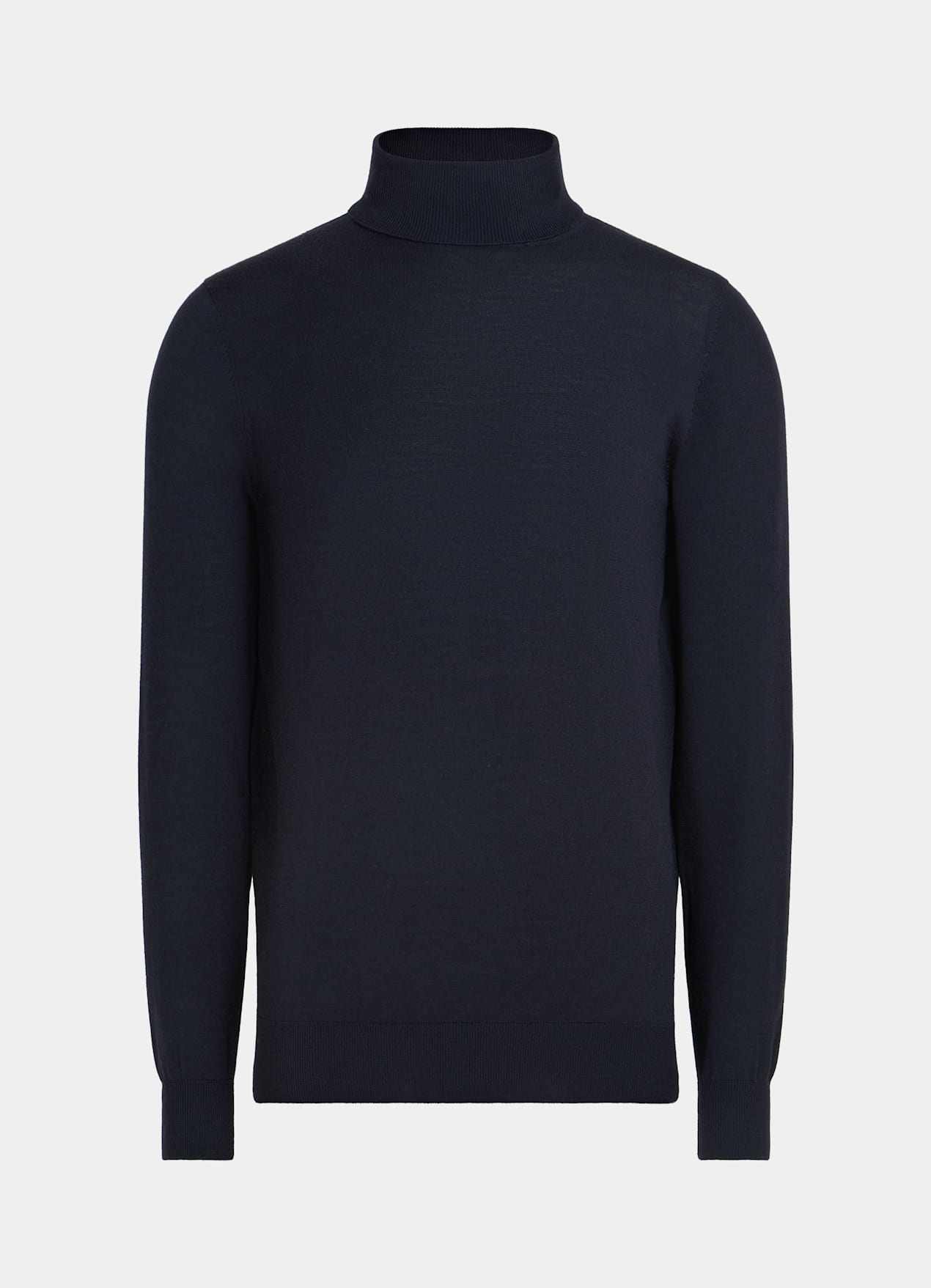 Col roulé Merino bleu marine