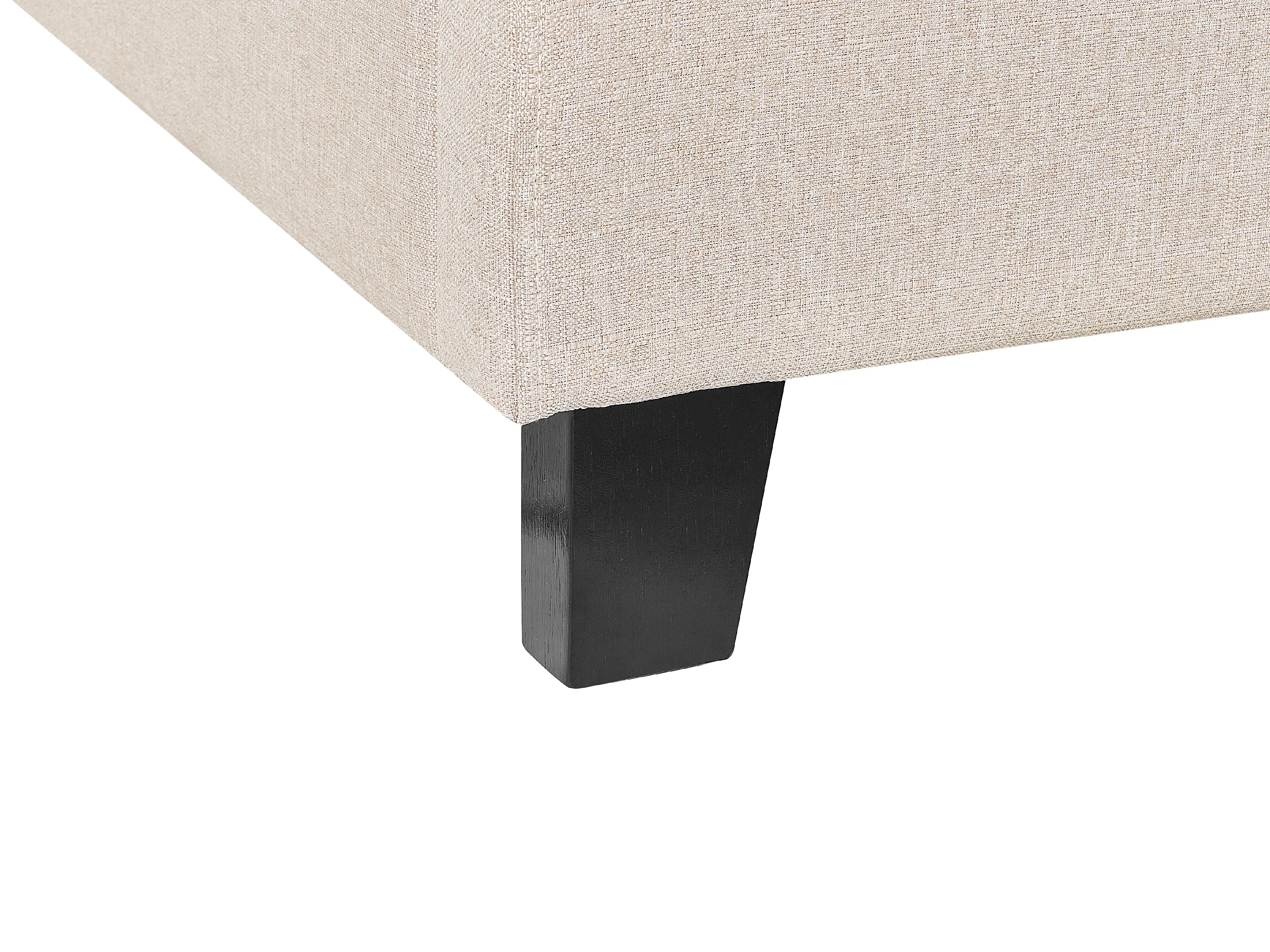 Bed zonder hoofdbord Stof ROANNE 90 x 200 cm Beige