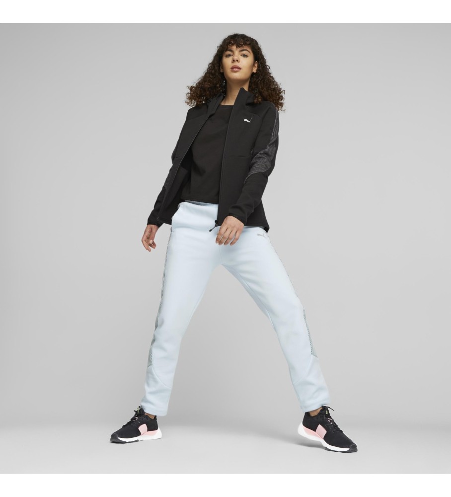 Moletom Puma Evostripe com zíper, preto