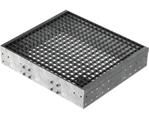 Platform voor buitentrap Pertura Petros 80x88 cm, één roosterdrager