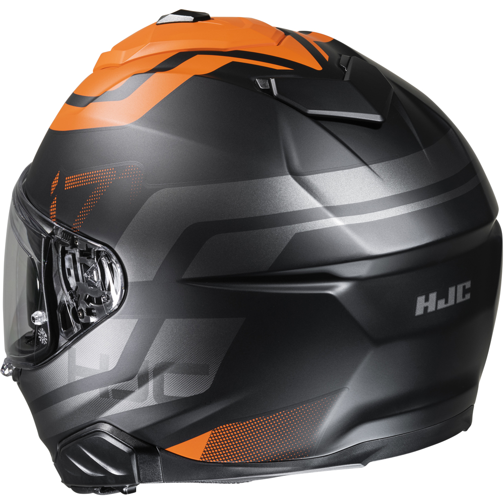 HJC - Casque i71 Enta MC7SF / Noir / Orange / Mat