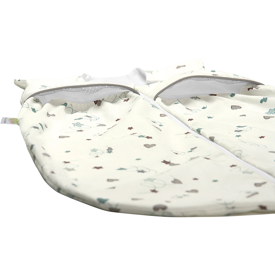 ODENWÄLDER Schlafsack Anni light looping hearts forest-grey
