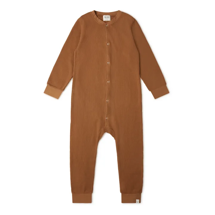 Matona Pyjama Coton Bio Gaufré | Camel